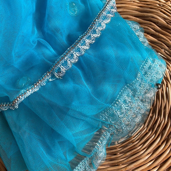 Gorgeous Indian/Iranian turquoise embellished scarf/wrap - Picture 8 of 9